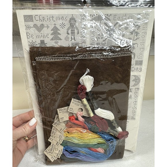 RARE Birds of a Feather Holiday Seasons Cross Stitch Kit Complete - NEW - Picture 11 of 11